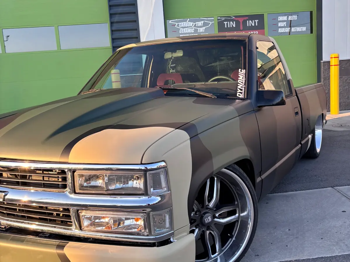 Chevrolet pickup full wrap completed by TinTinT